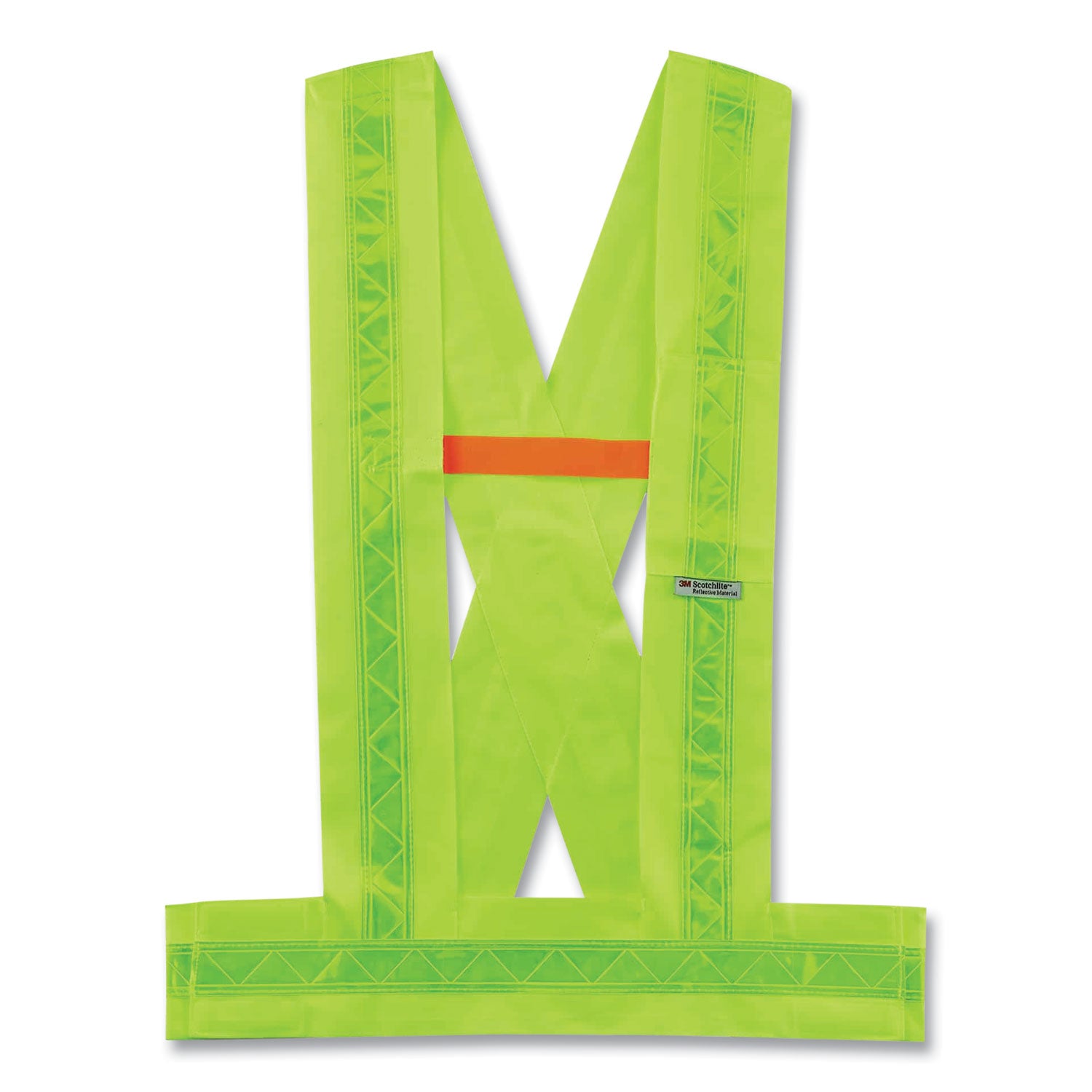 ergodyne GloWear 8140BA Class 1 Breakaway Sash, Polyester, Medium/Large, Lime (27014)