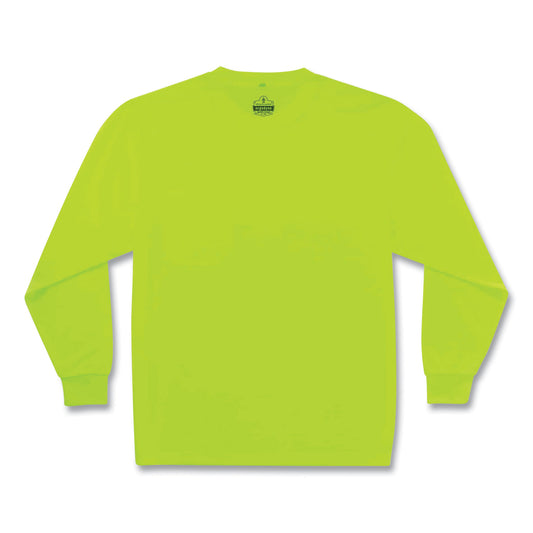 ergodyne GloWear 8091 Non-Certified Hi-Vis Long Sleeve Shirt, 5X-Large, Lime (21589)