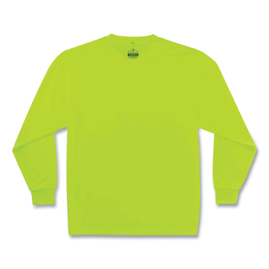 ergodyne GloWear 8091 Non-Certified Hi-Vis Long Sleeve Shirt, X-Large, Lime (21585)