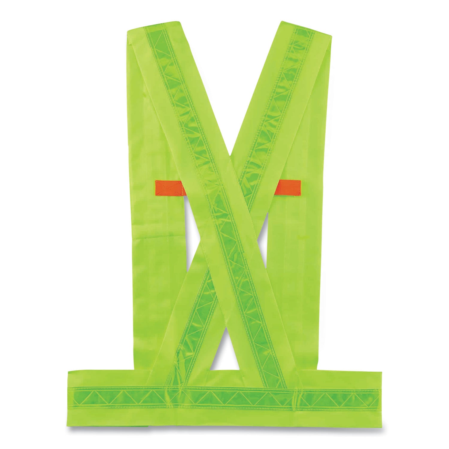 ergodyne GloWear 8140BA Class 1 Breakaway Sash, Polyester, X-Large/2X-Large, Lime (27015)