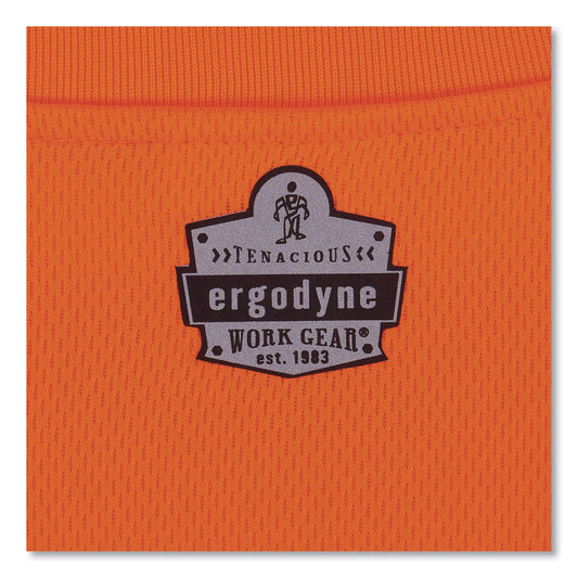 ergodyne GloWear 8091 Non-Certified Hi-Vis Long Sleeve Shirt, 5X-Large, Orange (21599)