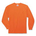 ergodyne GloWear 8091 Non-Certified Hi-Vis Long Sleeve Shirt, 5X-Large, Orange (21599)