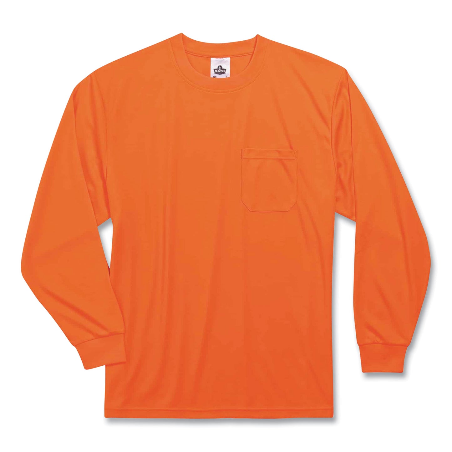 ergodyne GloWear 8091 Non-Certified Hi-Vis Long Sleeve Shirt, 5X-Large, Orange (21599)