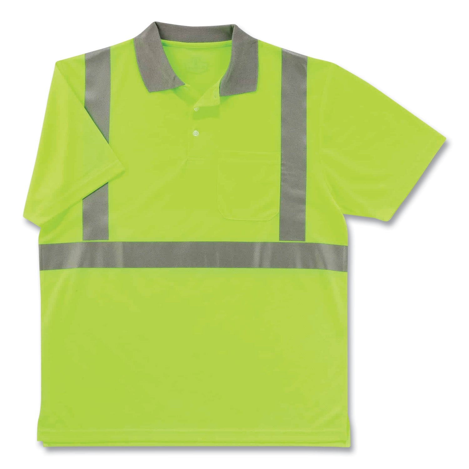 ergodyne GloWear 8295 Class 2 Hi-Vis Polo Shirt, 3X-Large, Lime (21647)