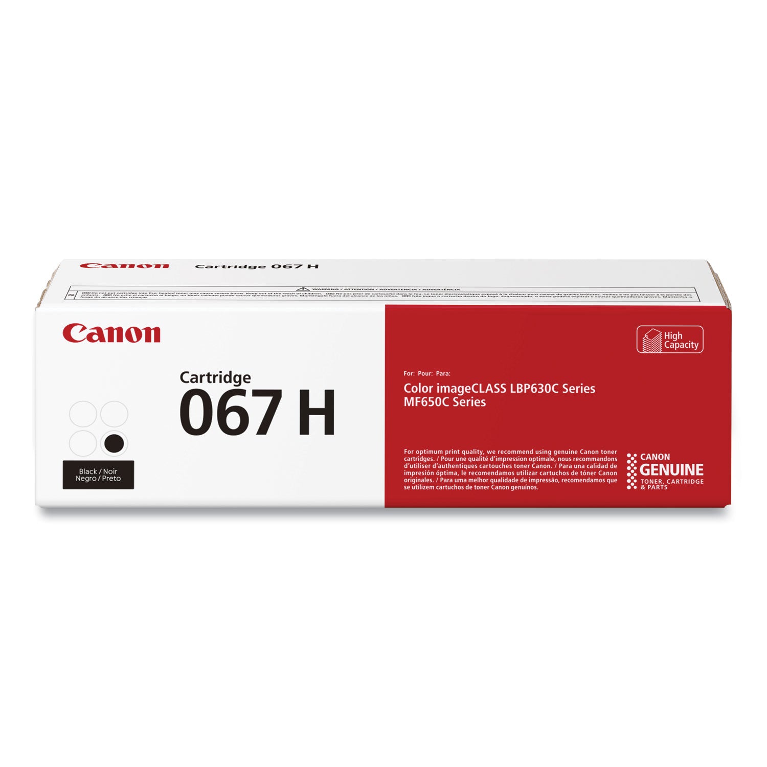 Canon 5106C001 (067H) High-Yield Toner, 3,130 Page-Yield, Black