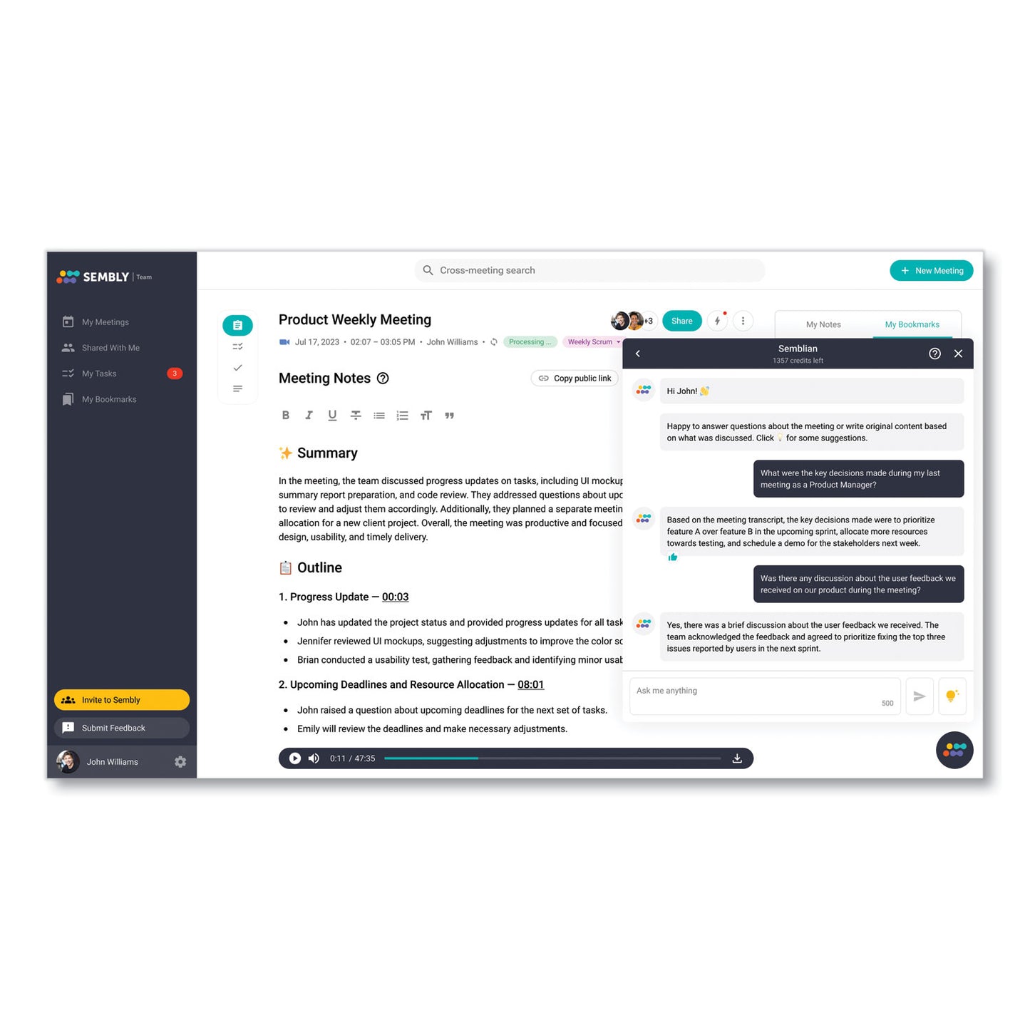 Philips Voice Tracer DVT2015 Digital Recorder with Sembly, 8 GB
