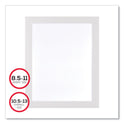 Deflecto Self Adhesive Sign Holders, 8.5 x 11 Insert, Clear with White Border, 2/Pack (68776W)