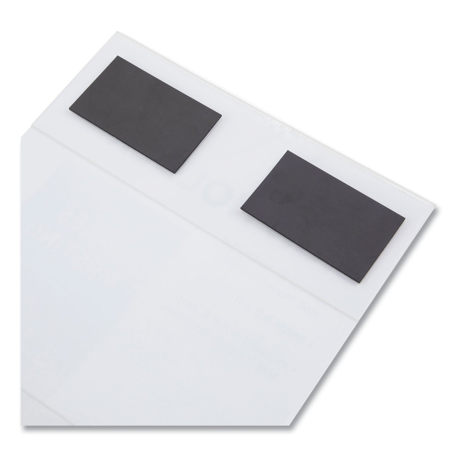 NuDell Clear Plastic All-Purpose Mountable Sign Holder, Magnetic/Hook-Loop, Horizontal/Vertical Orientation, 8.5 x 11 Insert (37085Z)