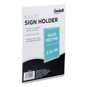 NuDell Clear Plastic All-Purpose Mountable Sign Holder, Magnetic/Hook-Loop, Horizontal/Vertical Orientation, 8.5 x 11 Insert (37085Z)