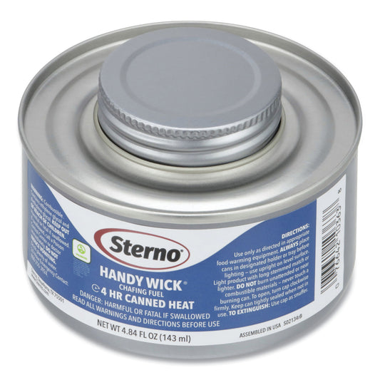 Sterno Handy Wick Chafing Fuel, Methanol, 4 Hour Burn, 4.84 oz Can, 24/Carton (10364)