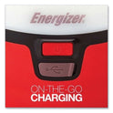 Energizer Vision LED USB Lantern, 4 D Batteries (Sold Separately), Red/White (ENALU451E)