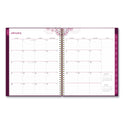 Blue Sky Gili Weekly/Monthly Planner, Jewel Tone Artwork, 11 x 8.5, Plum Cover, 12-Month (Jan to Dec): 2025 (117889)