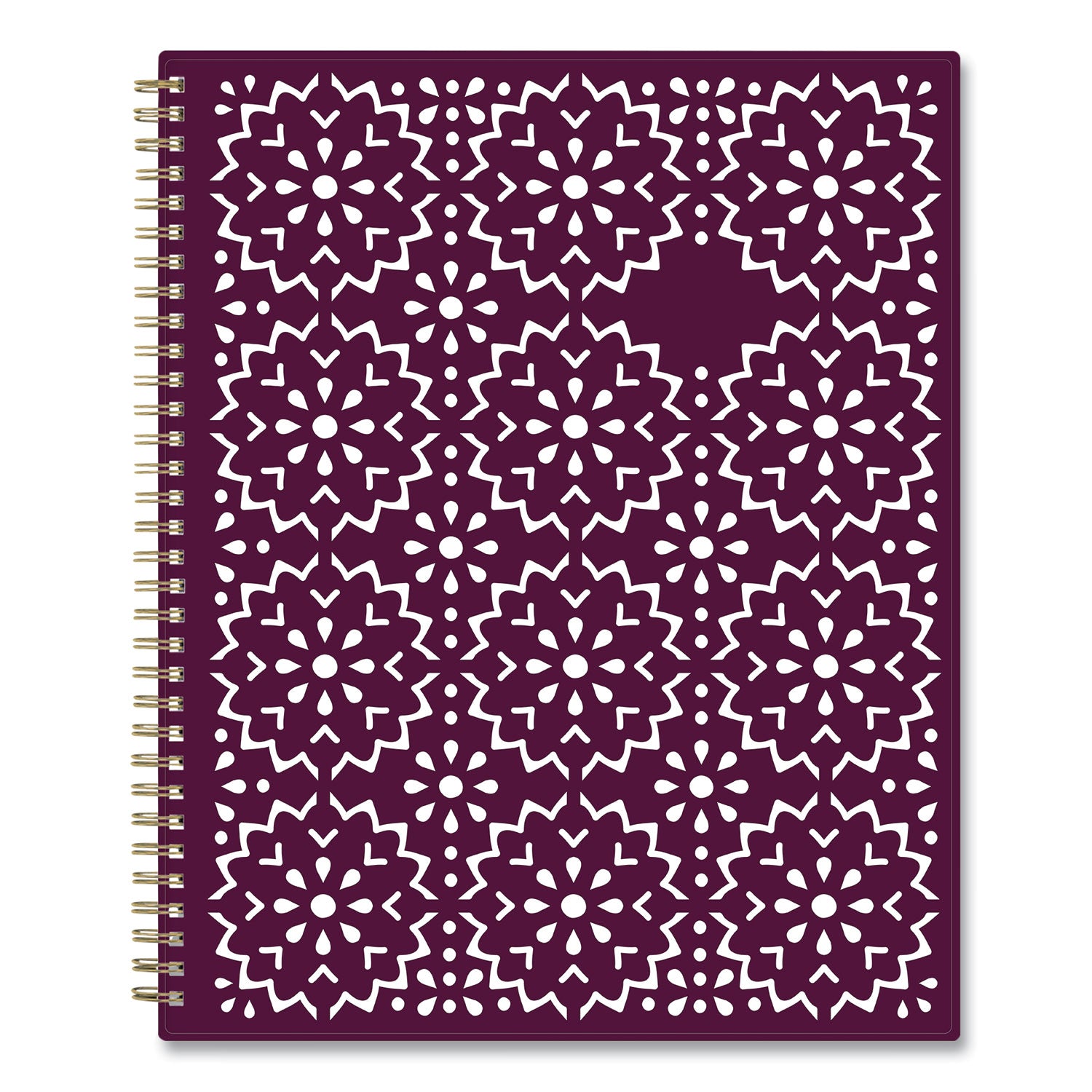 Blue Sky Gili Weekly/Monthly Planner, Jewel Tone Artwork, 11 x 8.5, Plum Cover, 12-Month (Jan to Dec): 2025 (117889)