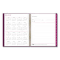 Blue Sky Gili Weekly/Monthly Planner, Jewel Tone Artwork, 11 x 8.5, Plum Cover, 12-Month (Jan to Dec): 2025 (117889)