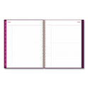 Blue Sky Gili Weekly/Monthly Planner, Jewel Tone Artwork, 11 x 8.5, Plum Cover, 12-Month (Jan to Dec): 2025 (117889)