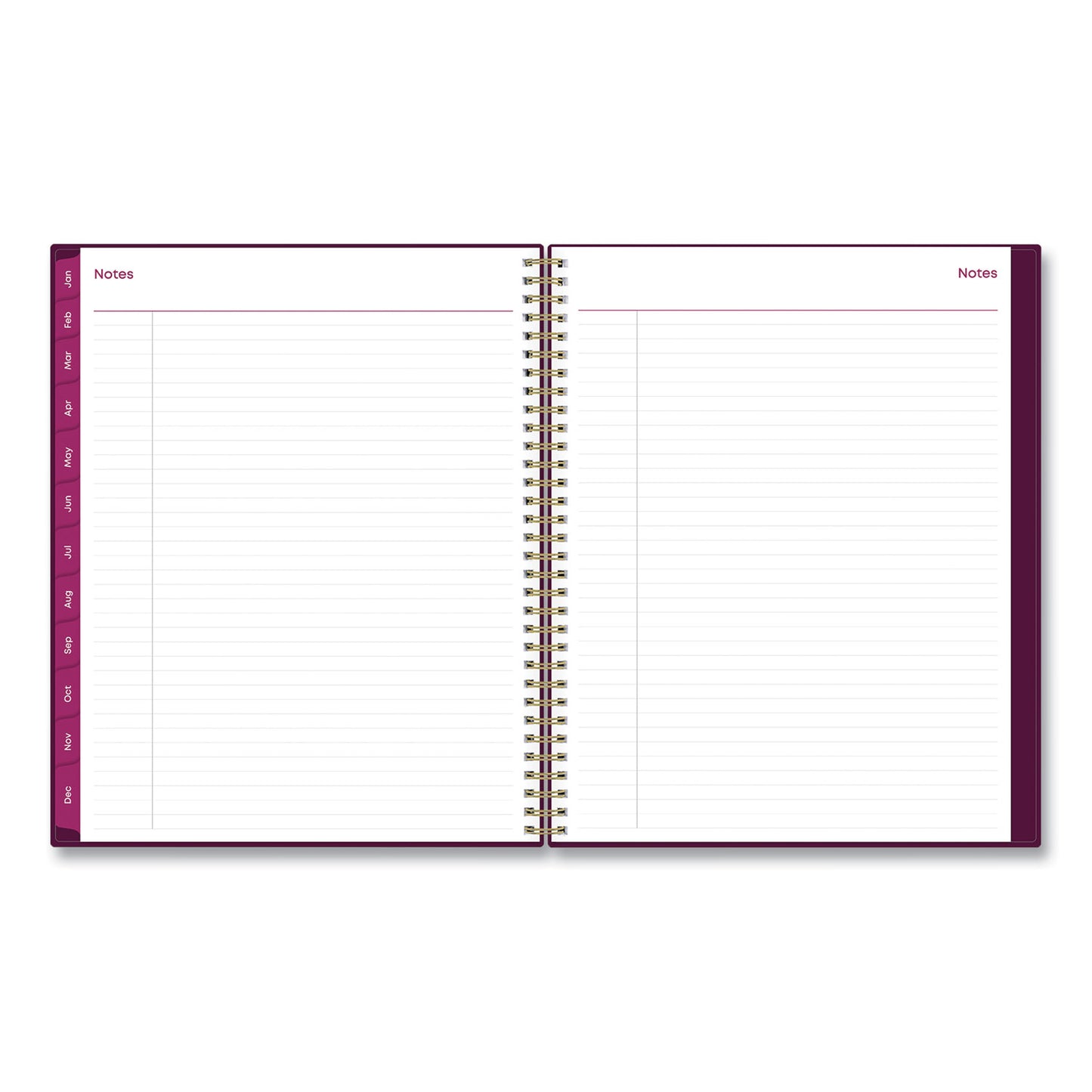 Blue Sky Gili Weekly/Monthly Planner, Jewel Tone Artwork, 11 x 8.5, Plum Cover, 12-Month (Jan to Dec): 2025 (117889)