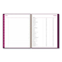 Blue Sky Gili Weekly/Monthly Planner, Jewel Tone Artwork, 11 x 8.5, Plum Cover, 12-Month (Jan to Dec): 2025 (117889)