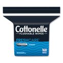 Cottonelle Fresh Care Flushable Cleansing Cloths, 1-Ply, 5 x 7.25, White, 168/Pack (10358EA)