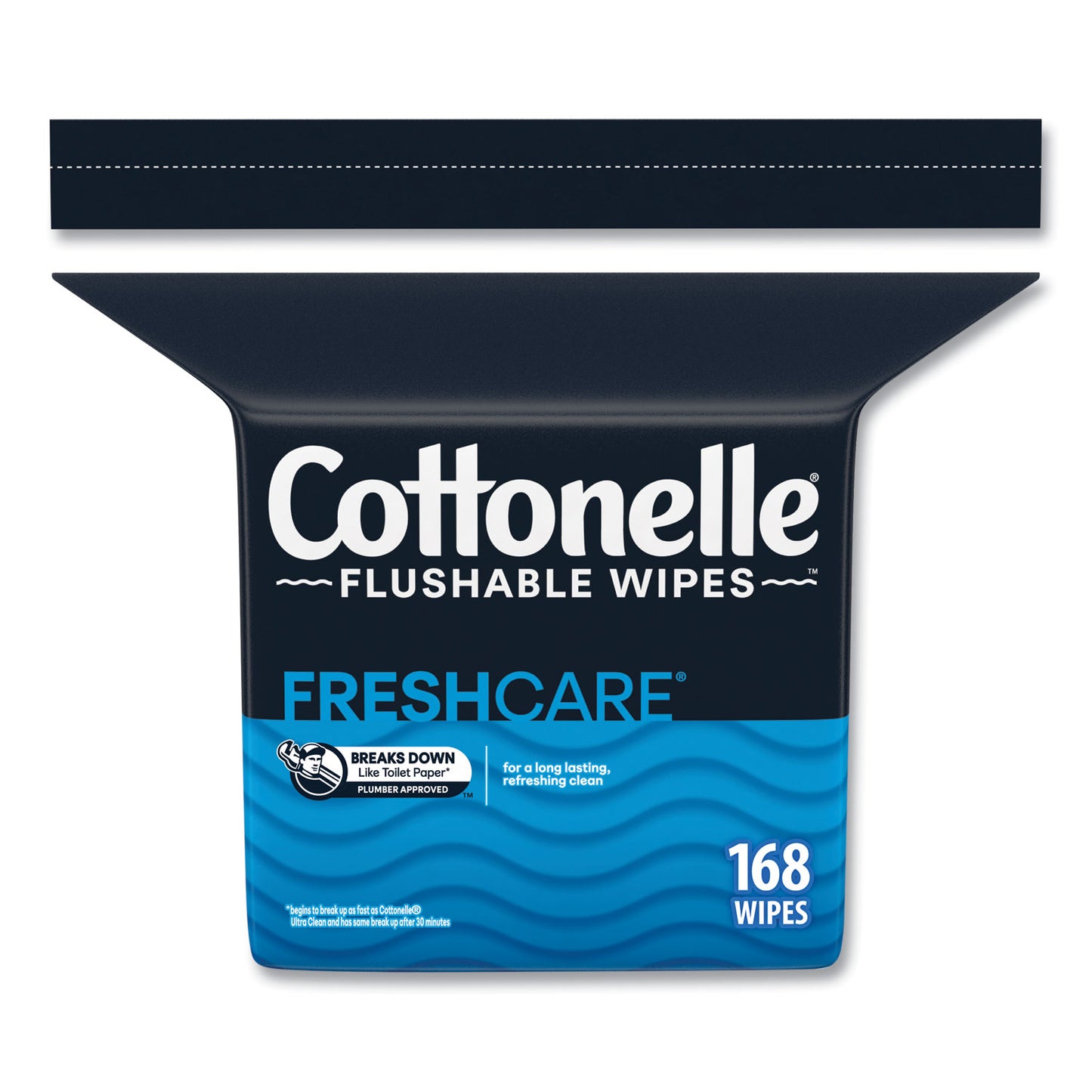 Cottonelle Fresh Care Flushable Cleansing Cloths, 1-Ply, 5 x 7.25, White, 168/Pack (10358EA)