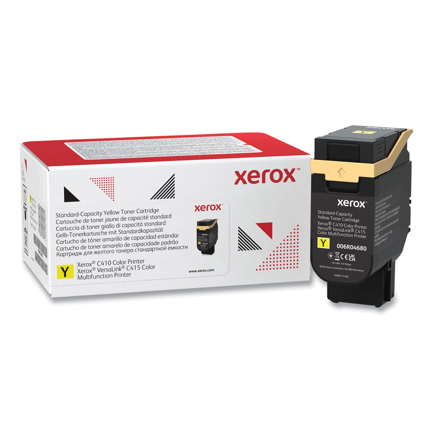 Xerox 006R04680 Toner, 2,000 Page-Yield, Yellow