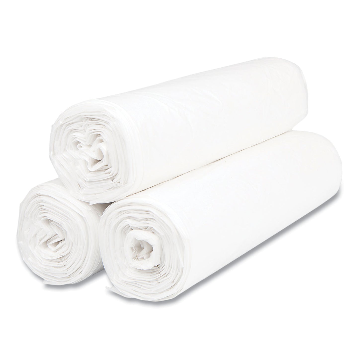 Inteplast Group High-Density Commercial Can Liner Value Pack, 30 gal, 9 mic, 30" x 36", Natural, Interleaved Roll, 25 Bags/Roll, 20 Rolls/CT (VALH3037N10)