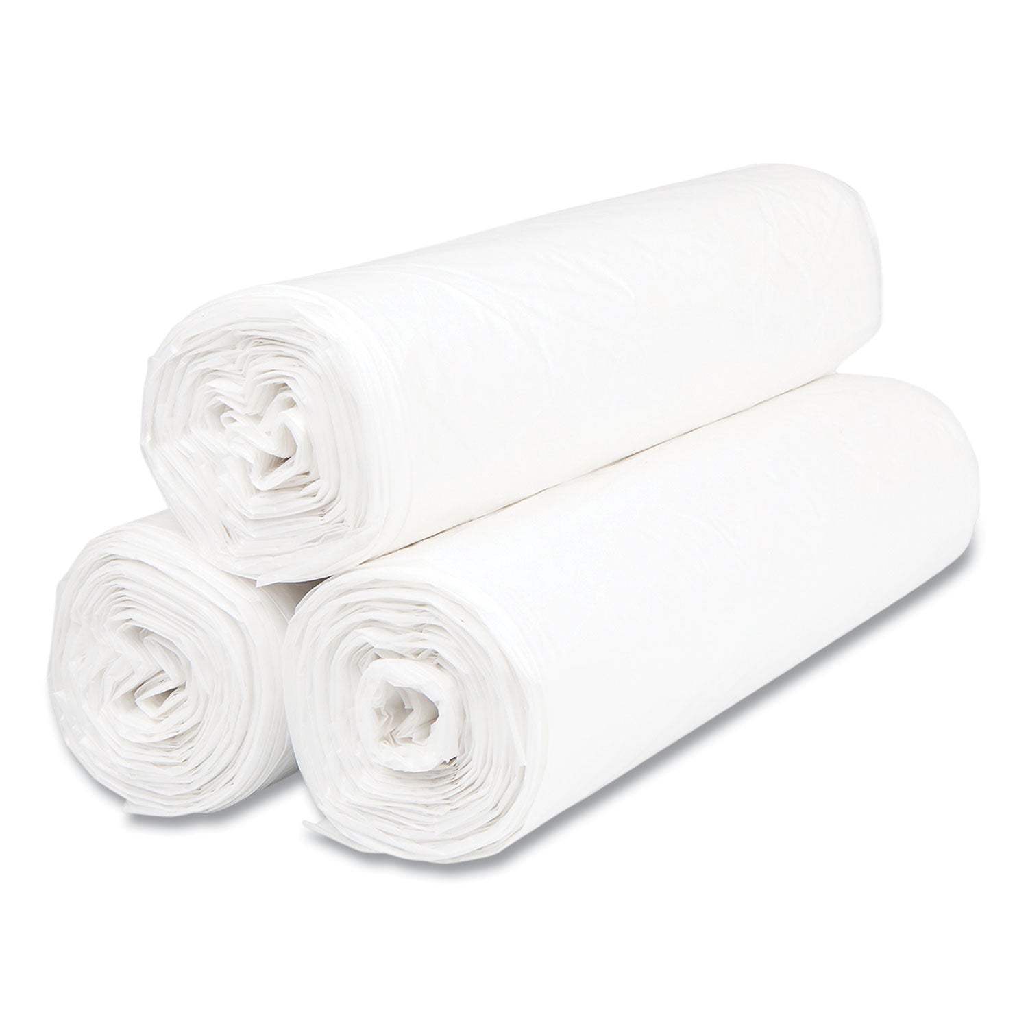 Inteplast Group High-Density Commercial Can Liner Value Pack, 30 gal, 9 mic, 30" x 36", Natural, Interleaved Roll, 25 Bags/Roll, 20 Rolls/CT (VALH3037N10)