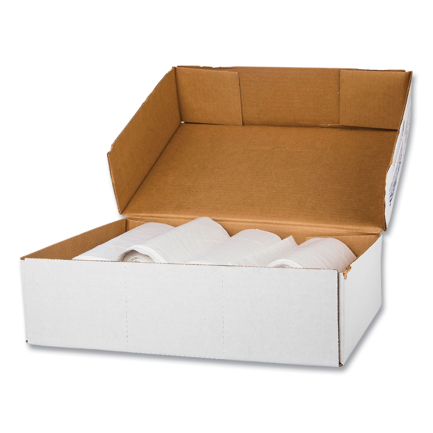 Inteplast Group High-Density Commercial Can Liner Value Pack, 30 gal, 9 mic, 30" x 36", Natural, Interleaved Roll, 25 Bags/Roll, 20 Rolls/CT (VALH3037N10)