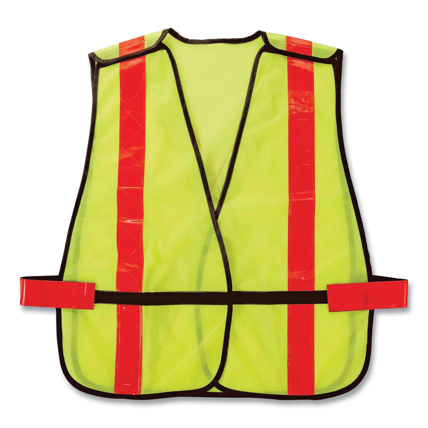 ergodyne GloWear 8080BAX Non-Certified X-Back Hi-Vis Safety Vest, Polyester, One Size Fits Most, Lime/Orange (26040)