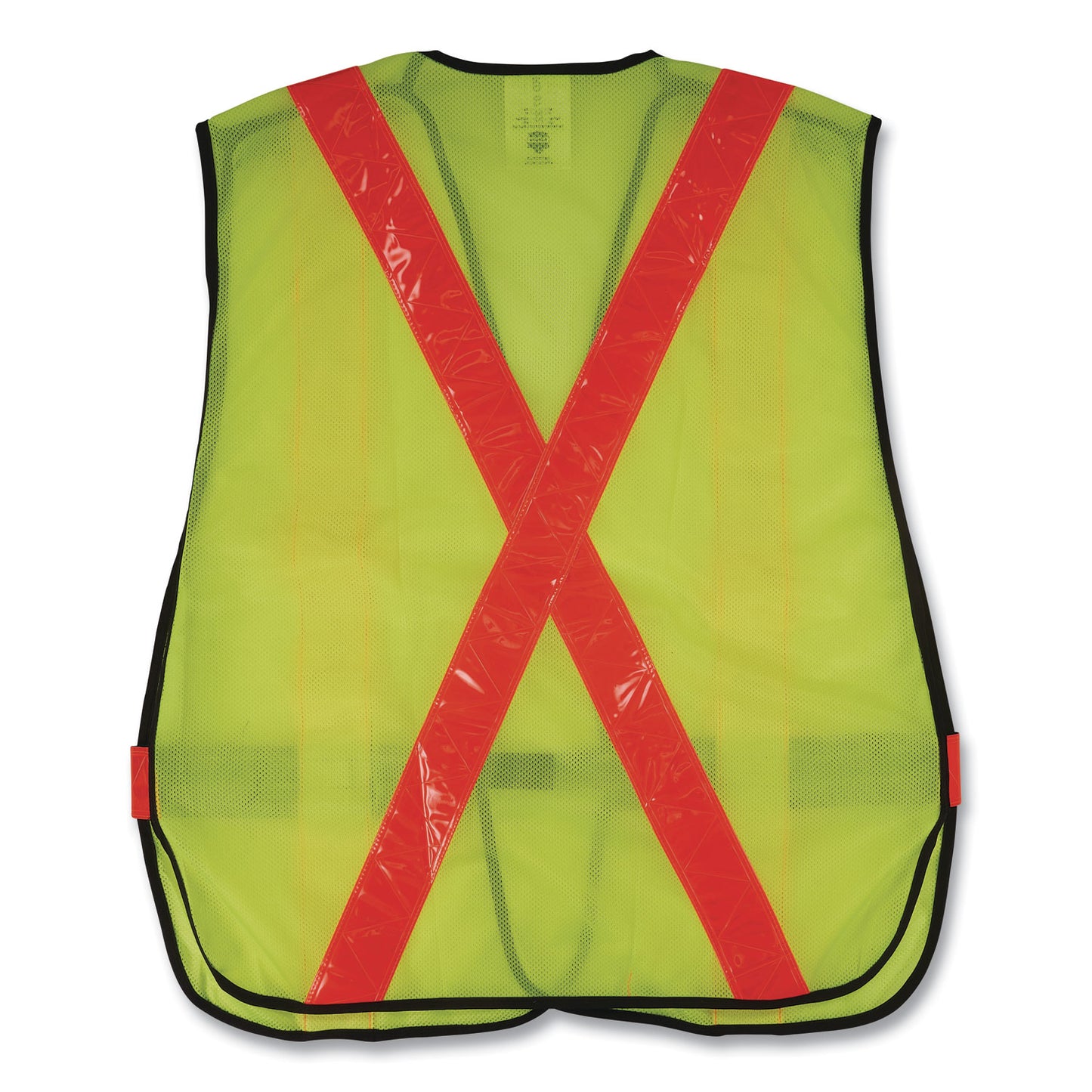 ergodyne GloWear 8080BAX Non-Certified X-Back Hi-Vis Safety Vest, Polyester, One Size Fits Most, Lime/Orange (26040)