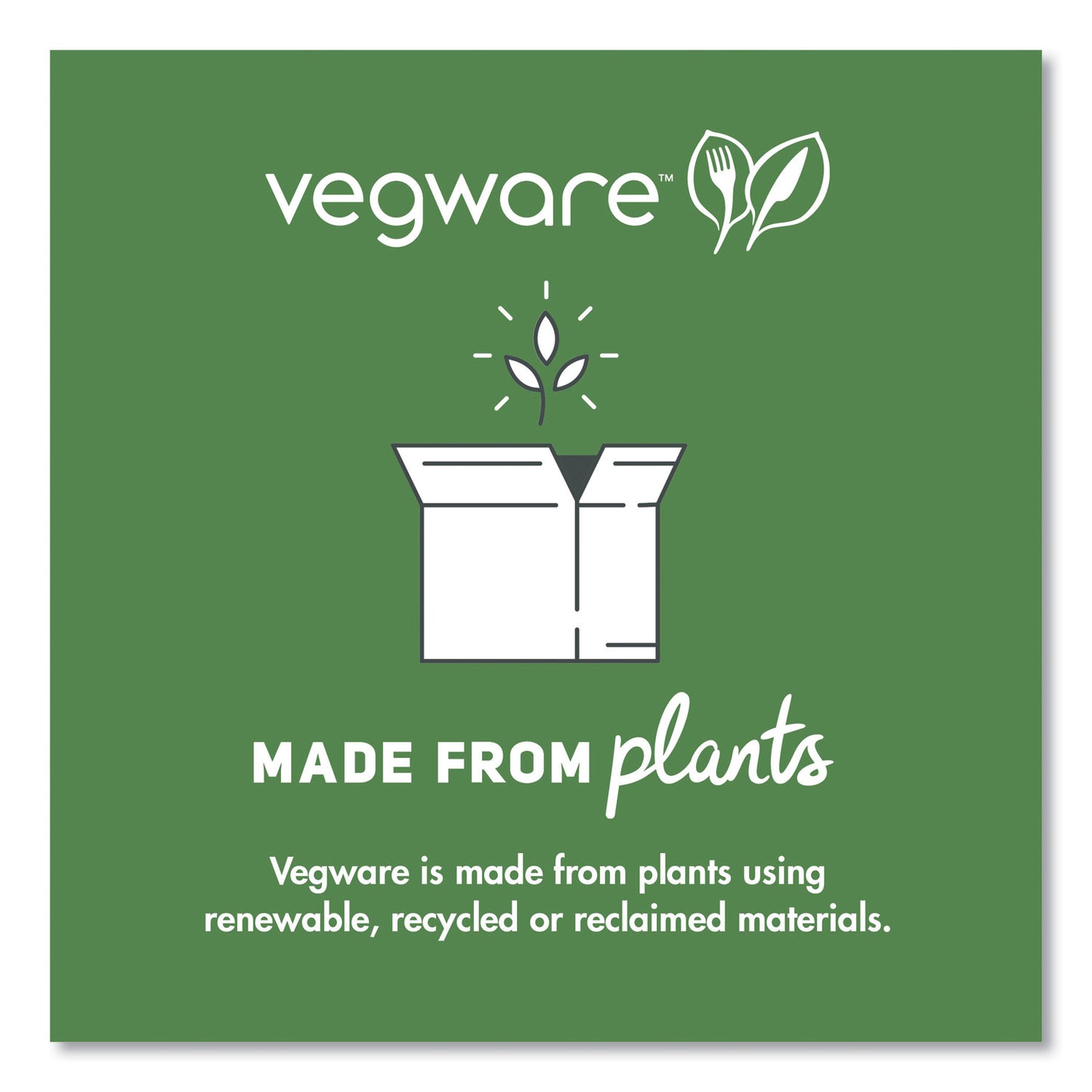 Vegware Cutlery Kits, Compostable, Fork/Knife/Spoon/Napkin, White, 250/Carton (VWKFSWN)