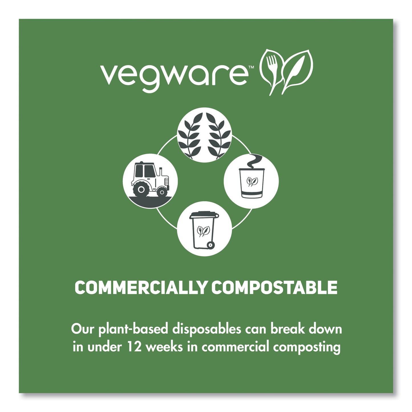 Vegware Portion Pots, Compostable, 2 oz, Clear, 2,000/Carton (CF7057)