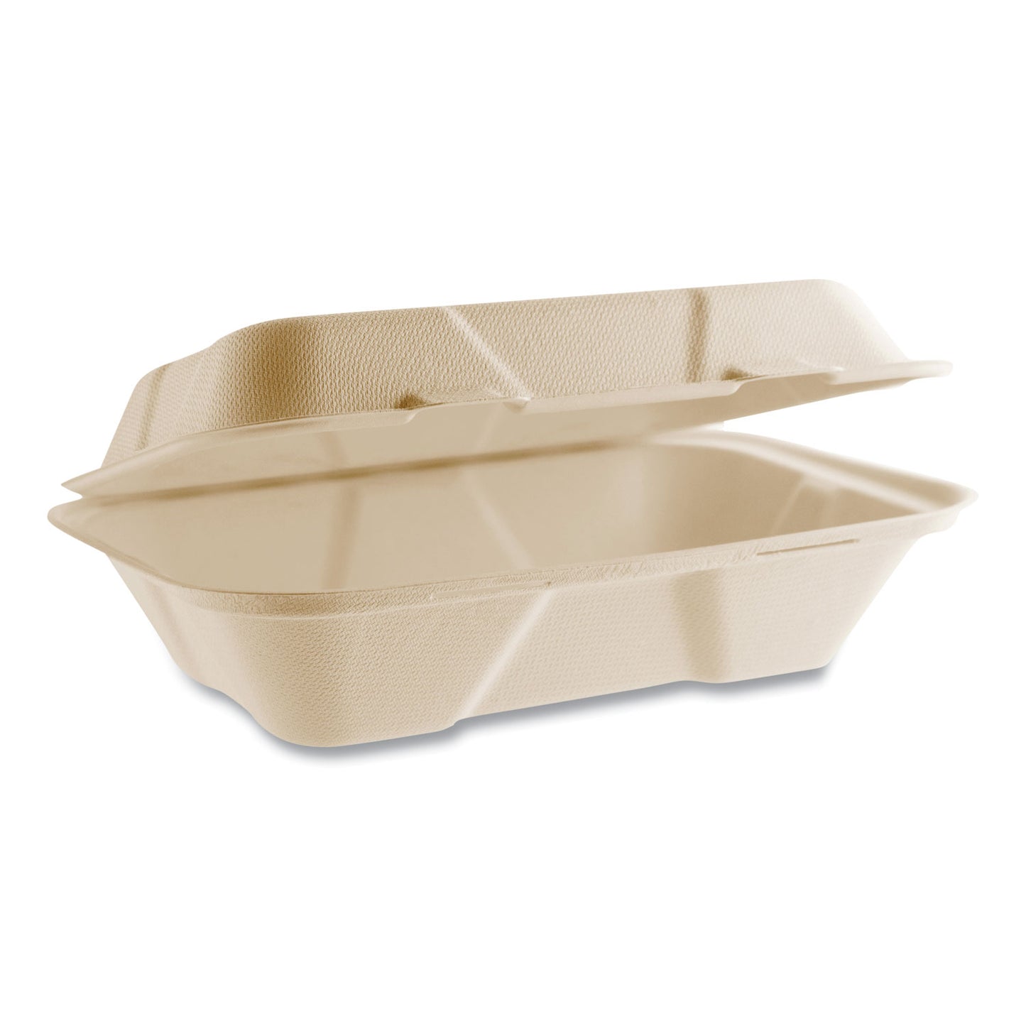 Vegware Nourish Molded Fiber Takeout Containers, Compostable, 6.1 x 9 x 2.9, Natural, Sugarcane, 200/Carton (VASH89N)