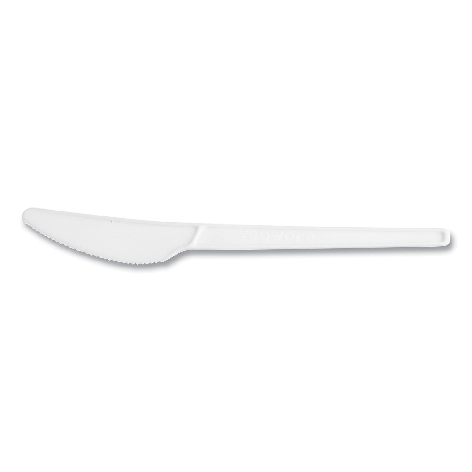 Vegware White CPLA Cutlery, Compostable, Knife, 1,000/Carton (VWKN65)