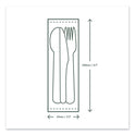 Vegware Cutlery Kits, Compostable, Fork/Knife/Spoon/Napkin, White, 250/Carton (VWKFSWN)