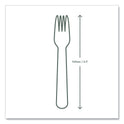 Vegware White CPLA Cutlery, Compostable, Fork, 1,000/Carton (VWFK65)