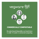 Vegware 115-Series Flat Hot Lids, Compostable, For Use With 115-Series Soup Containers, White, Plastic, 500/Carton (VLID115S)