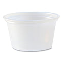 Fabri-Kal Portion Cups, 0.75 oz, Translucent, 125/Sleeve, 20 Sleeve/Carton (PC075)