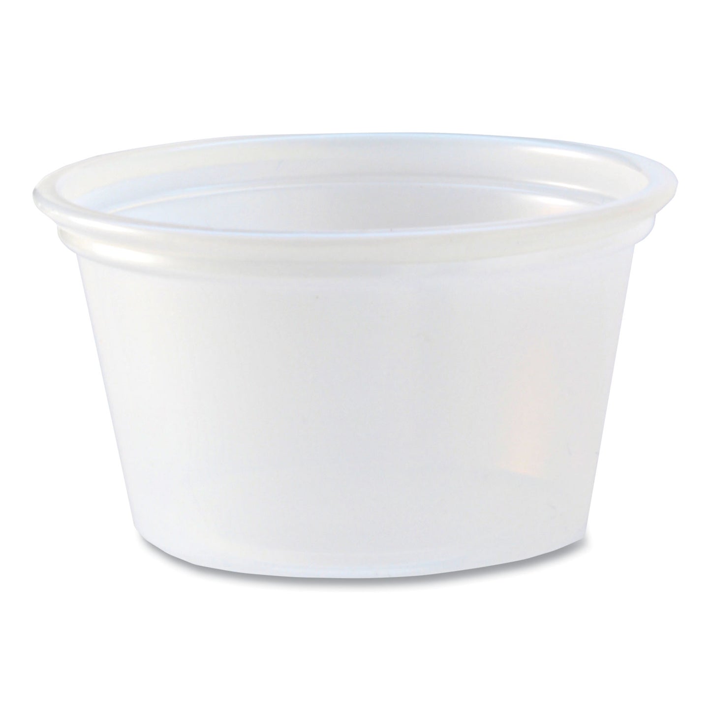 Fabri-Kal Portion Cups, 0.75 oz, Translucent, 125/Sleeve, 20 Sleeve/Carton (PC075)