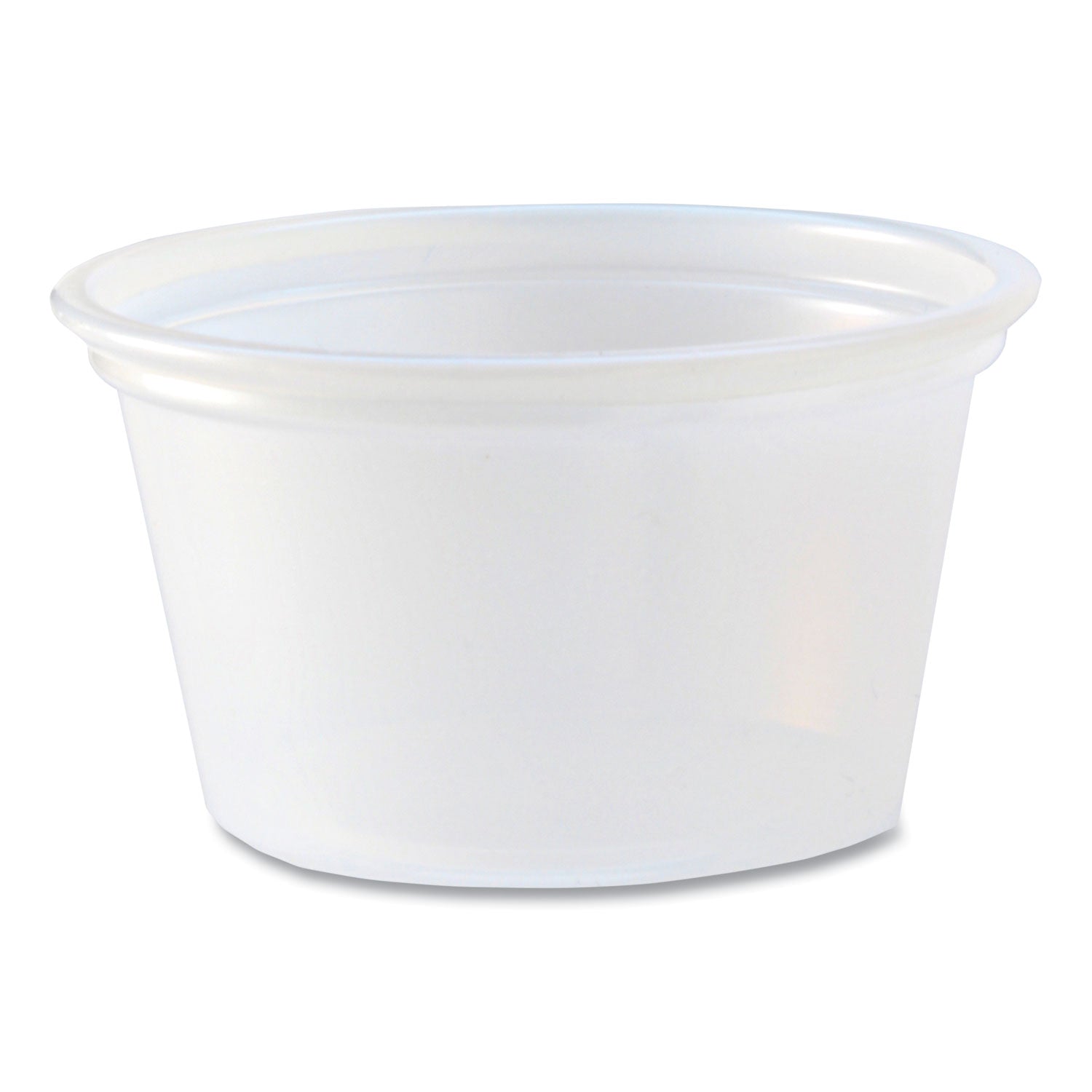 Fabri-Kal Portion Cups, 0.75 oz, Translucent, 125/Sleeve, 20 Sleeve/Carton (PC075)