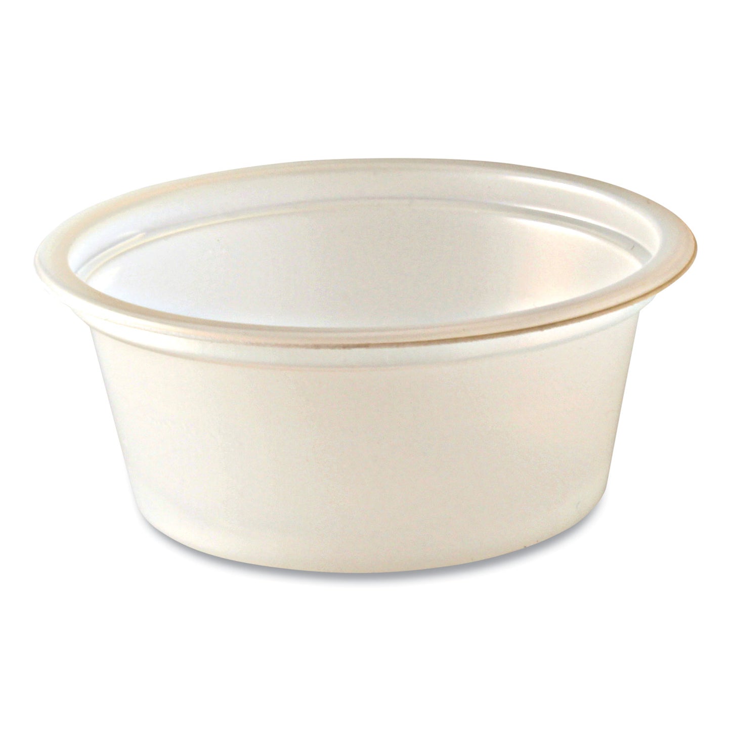 Fabri-Kal Portion Cups, Squat, 1 oz, Translucent, 125/Sleeve, 20 Sleeve/Carton (PC100S)