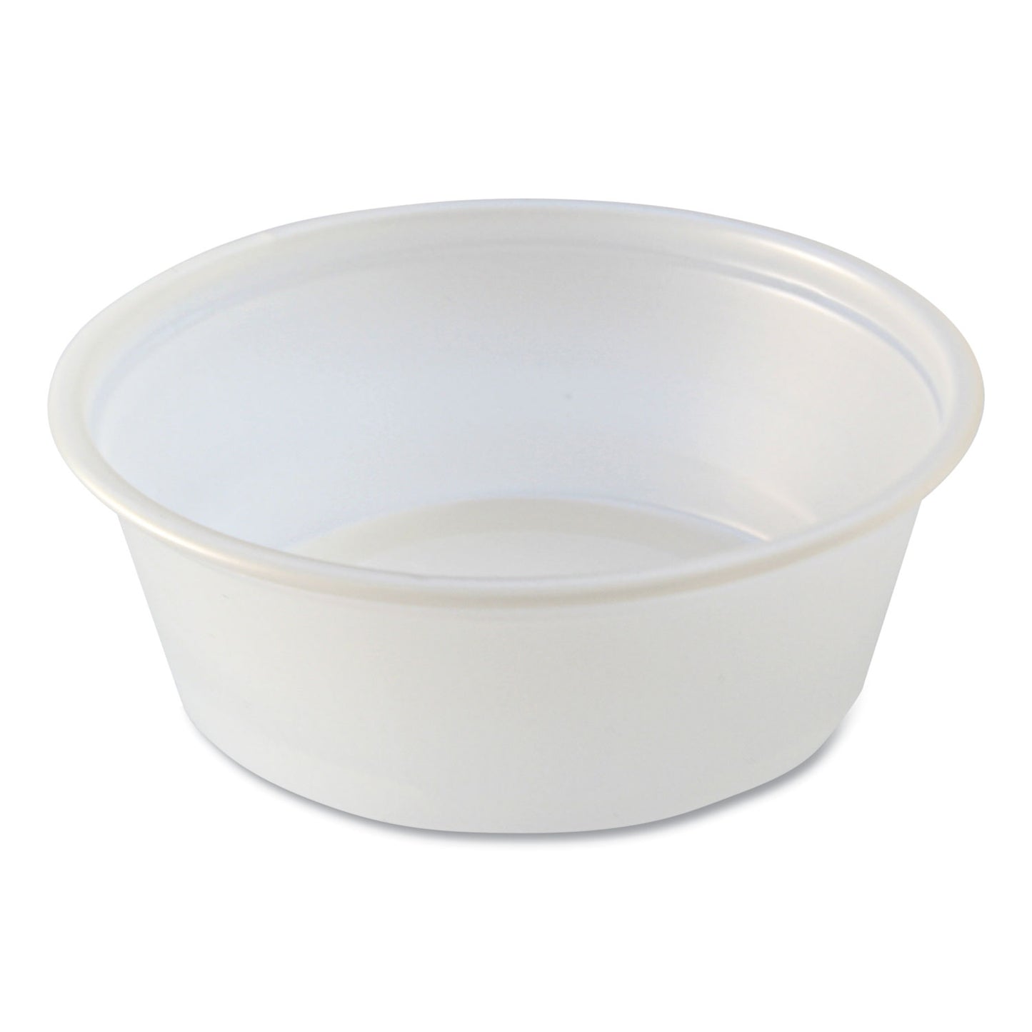 Fabri-Kal Portion Cups, Squat, 1.5 oz, Translucent, 125/Sleeve, 20 Sleeve/Carton (PC150S)