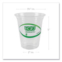 Eco-Products GreenStripe Renewable and Compostable Cold Cups Convenience Pack, Clear, 16 oz, 50/Pack (EPCC16GSPK)