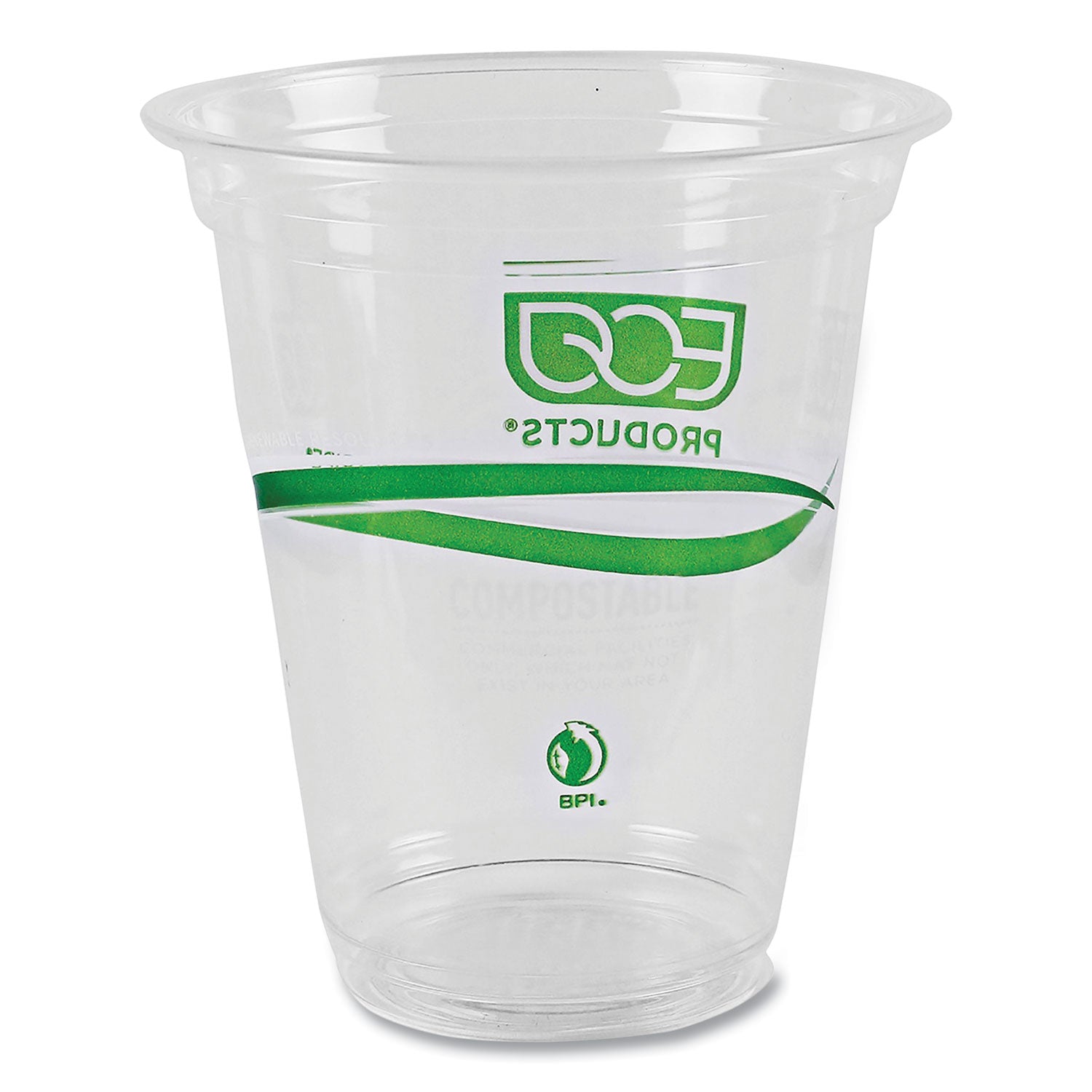 Eco-Products GreenStripe Renewable and Compostable Cold Cups Convenience Pack, Clear, 16 oz, 50/Pack (EPCC16GSPK)