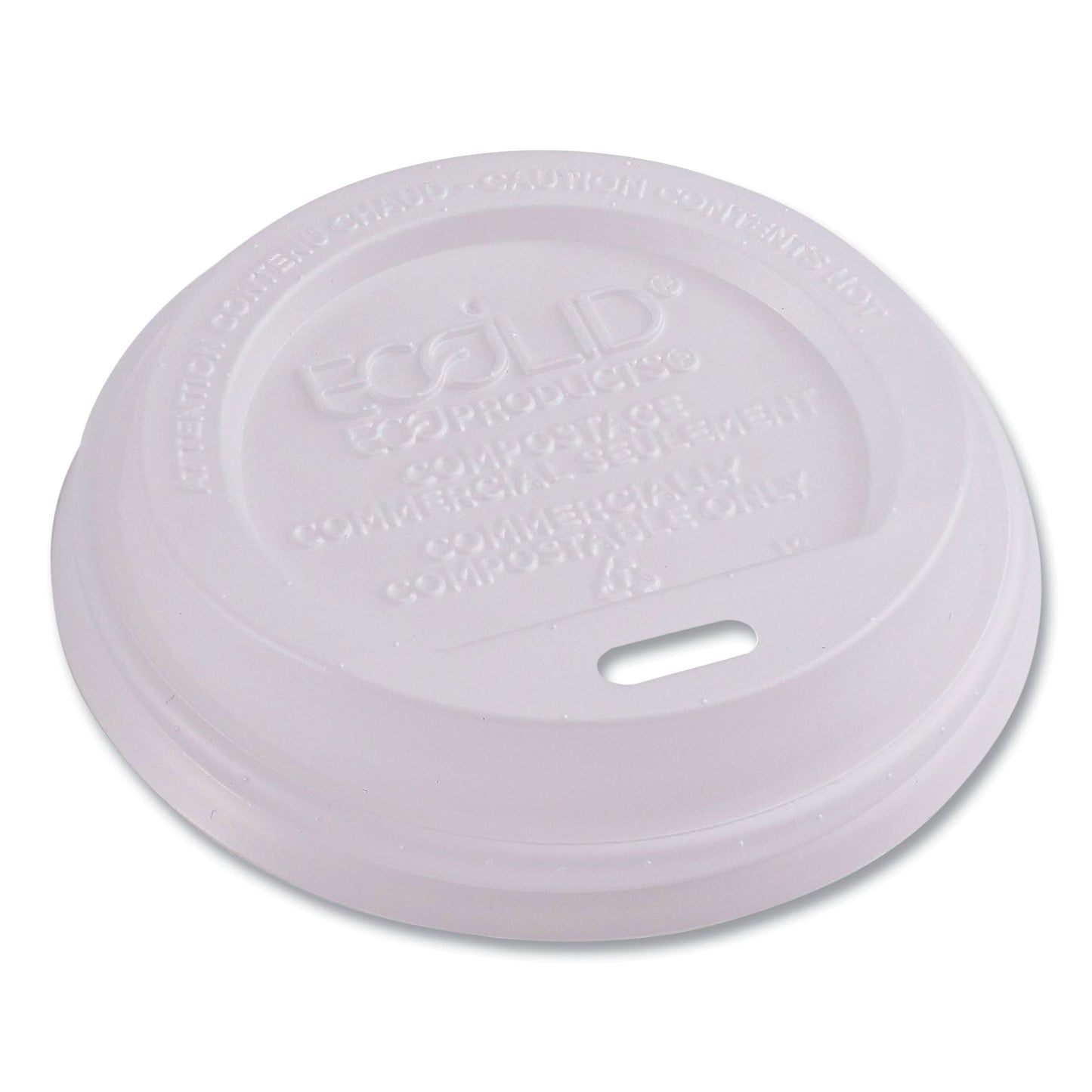 Eco-Products EcoLid Renewable/Compostable Hot Cup Lids, PLA, Fits 8 oz Hot Cups, 50/Packs, 16 Packs/Carton (EPECOLID8)