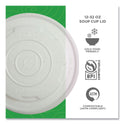 Eco-Products World Art PLA-Laminated Soup Container Lids for 12 oz, 16 oz, 32 oz, White, Plastic, 50/Pack, 10 Packs/Carton (EPECOLIDSPL)