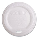 Eco-Products EcoLid Renewable/Compostable Hot Cup Lid, PLA, Fits 10 oz to 20 oz Hot Cups, 50/Pack, 16 Packs/Carton (EPECOLIDW)