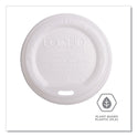 Eco-Products EcoLid Renewable/Compostable Hot Cup Lid, PLA, Fits 10 oz to 20 oz Hot Cups, 50/Pack, 16 Packs/Carton (EPECOLIDW)