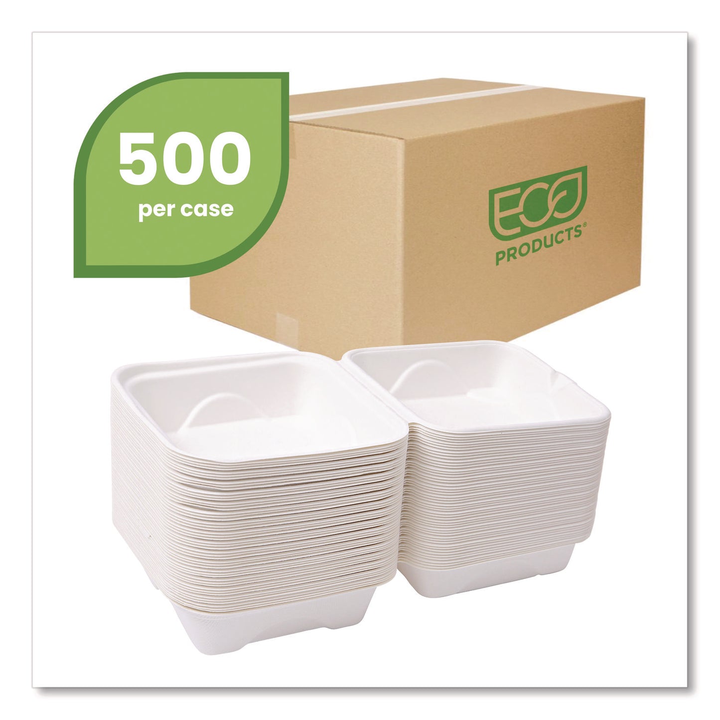 Eco-Products GreenStripe Cold Cup Flat Lids, Fits 9 oz to 24 oz Cups, Clear, 100/Pack, 10 Packs/Carton (EPFLCC)