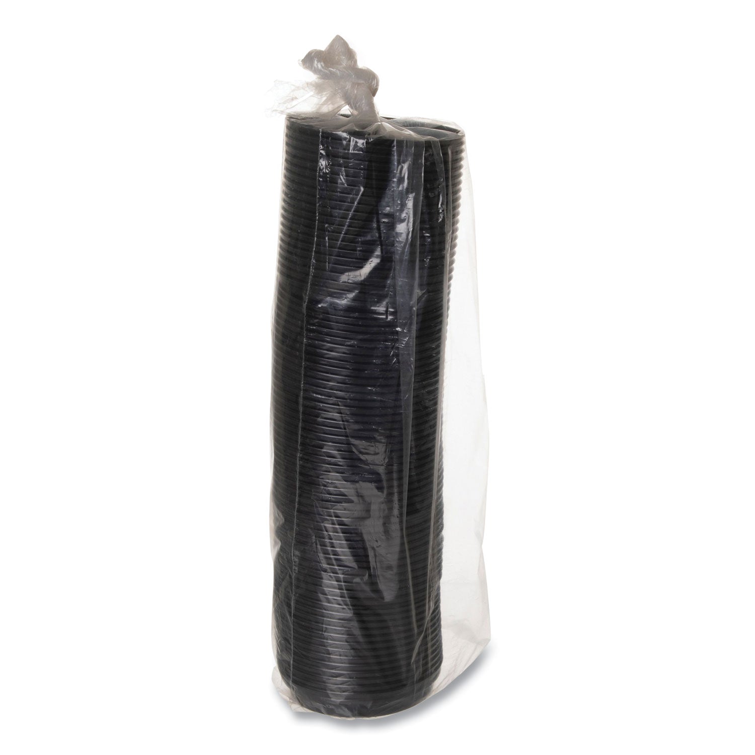 Eco-Products EcoLid 25% Recycled Content Hot Cup Lid, Black, Fits 10 oz to 20 oz Cups, 100/Pack, 10 Packs/Carton (EPHL16BR)