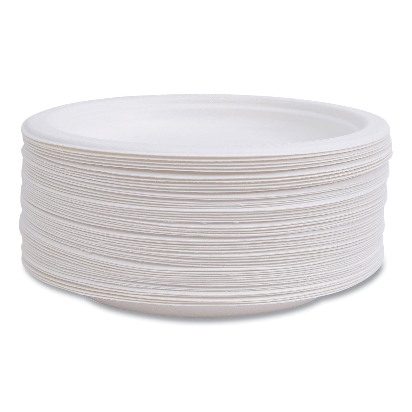 Eco-Products Renewable Sugarcane Plates, 6" dia, Natural White, 1,000/Carton (EPP016CT)